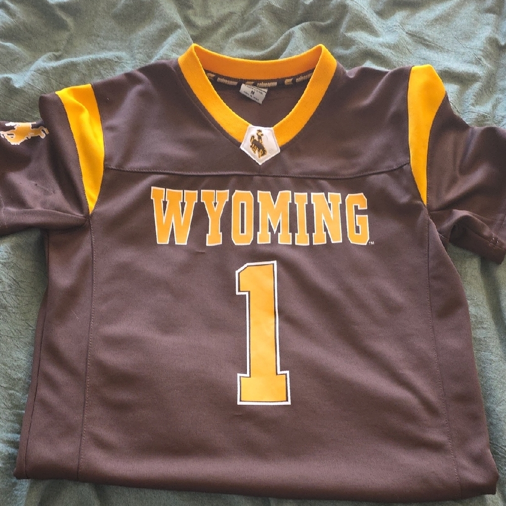 Colosseum Brown and Yellow Wyoming Cowboys Jersey